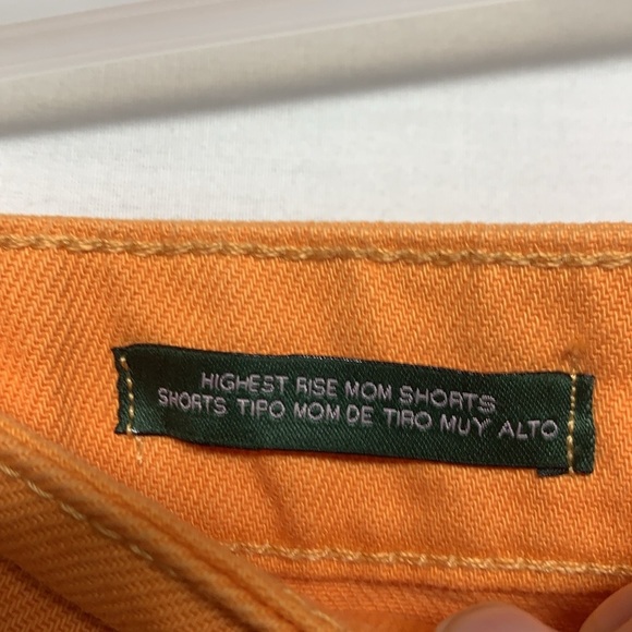 Wild fable Orange Highest Rise Mom Shorts - Picture 4 of 7